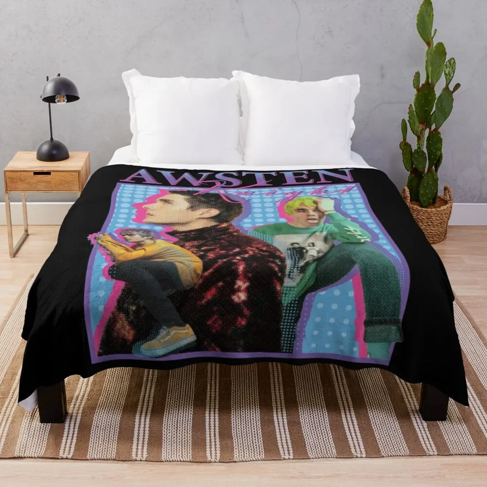 

Awsten Knight 90s style Design Throw Blanket Winter beds Shaggy Camping For Decorative Sofa Blankets