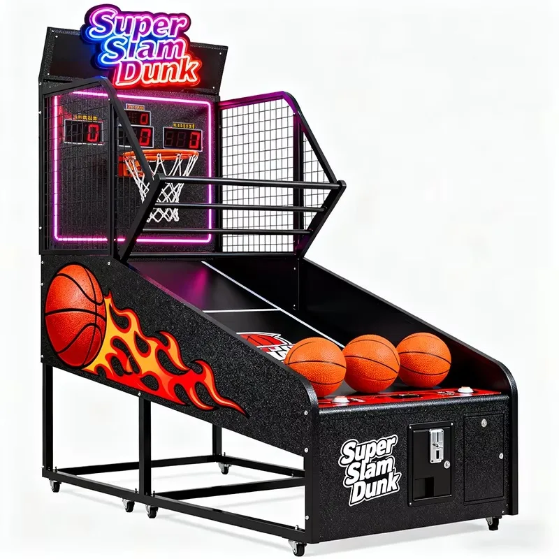 Arcade Game Indoor Street Basketball Projector Crazy Basketball Machine Coin-operated Game