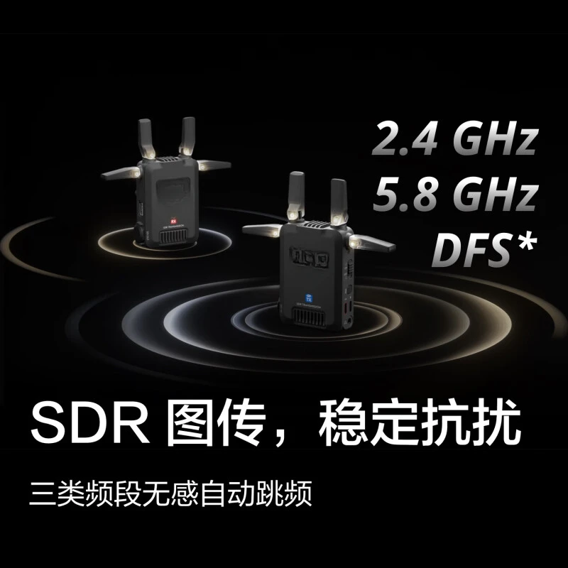 Pocket Dual Standard Wireless Image Transmission Camera Monitor SDR Image Transmitter Receiver