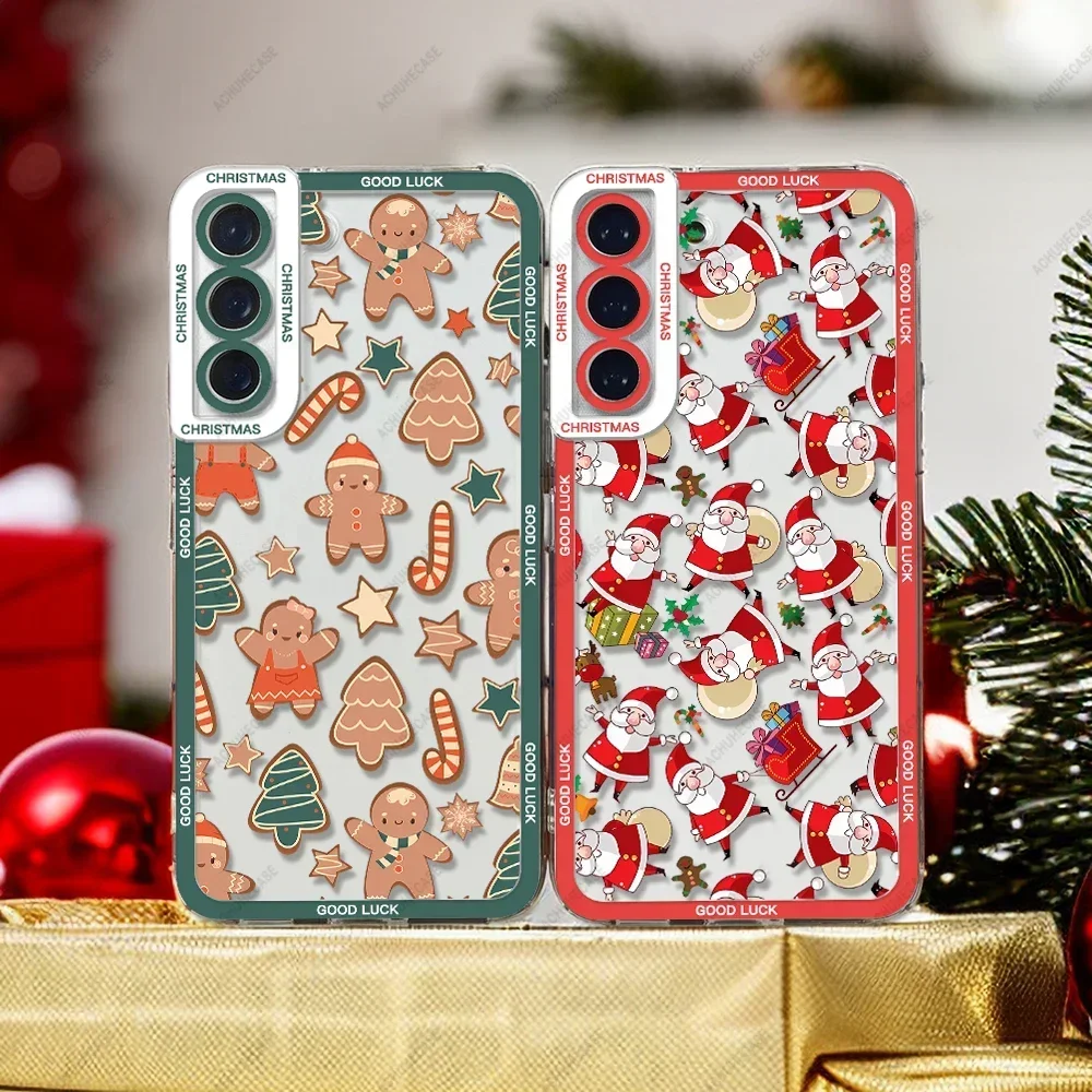 Christmas Day Phone Case For Samsung Galaxy S20 S21 S22 S23 S24 A24 A32 A34 A50 A51 A52 A53 A54 A55 A14 FE Plus Ultra Soft Cover