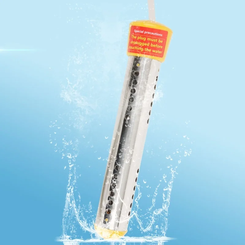 

Household 1500W Immersion Electric Water Heater Heating Rod 1.5m Yellow