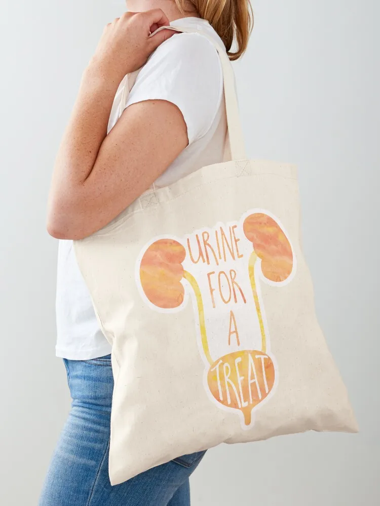 Funny medical pun - Urine for a treat! Tote Bag tote bag custom shopping bag woman shopping