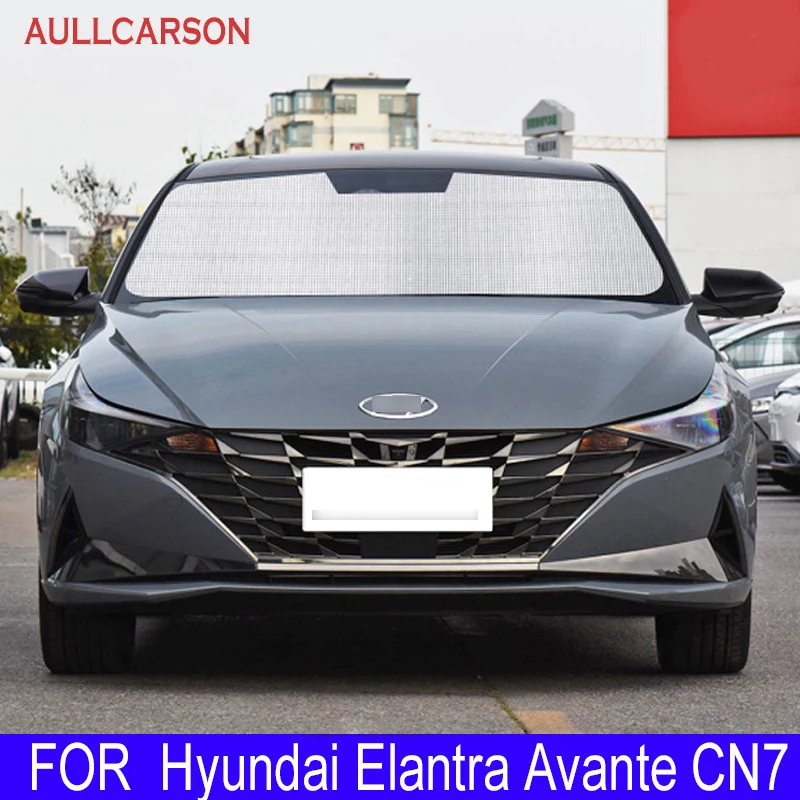 For Hyundai Elantra Avante CN7 2022 2021 Sunshades UV Protection Curtain Sun Shade Visor Windshield Protector Car Accessories