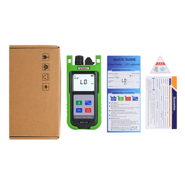 10mw VFL Function Built in High Precision OPM Anti Fall Fiber Optic Power Meter KPV-53 with SC UPC Connector