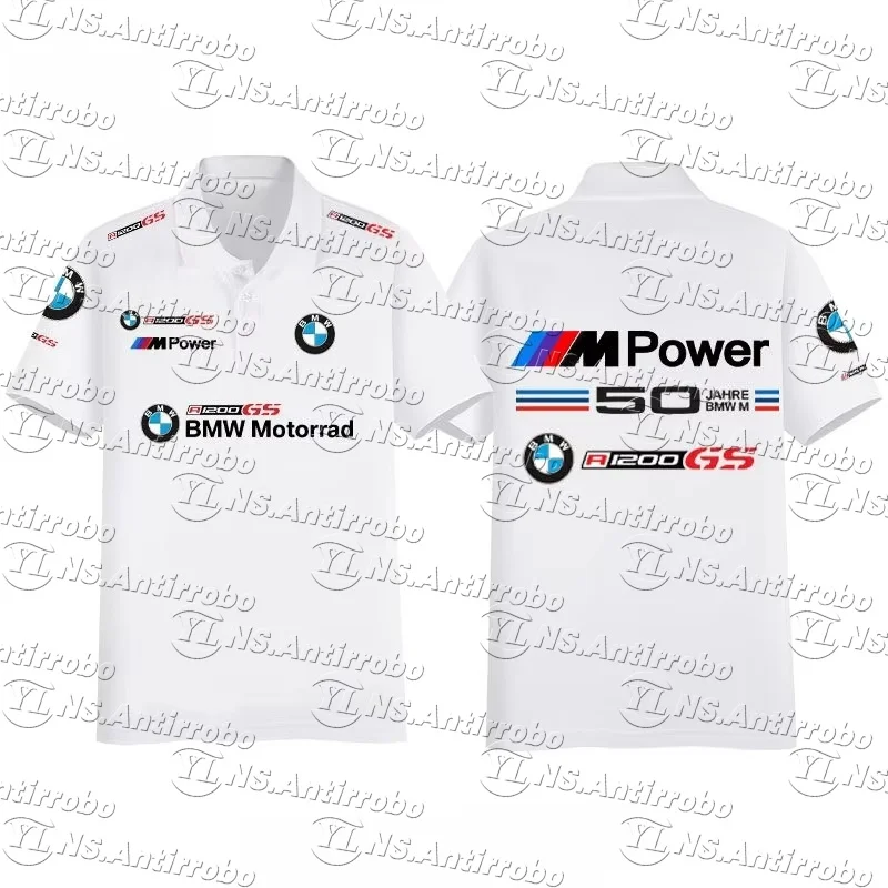 

Быстросохнущая рубашка-поло BMW для мотоцикла, мужская и женская футболка с локомотивом для BMW Club, высококачественный гоночный топ с короткими рукавами