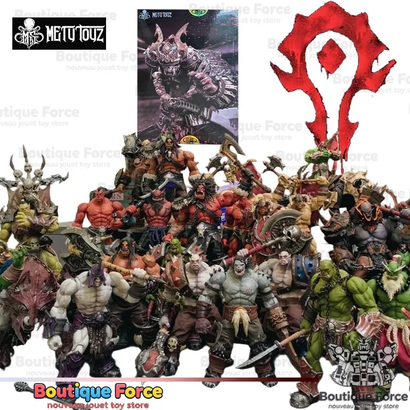 Metytoyz Herotoys Limited Edition Orc Horde Mercenary Squad Frostthroated Blood Skull Orc Mobile Model Playset