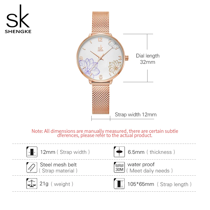 Shengke SK Fashion Watches For Women Ladies Luxury Quartz Relogio Feminino Female Montre Reloj Mujer Zegarek Damski Dropshipping