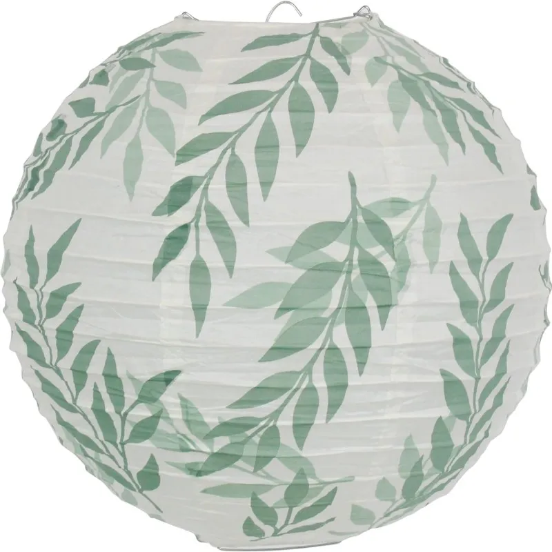 3Pcs Paper Lanterns Decorations for Rustic Party Bridal Shower Wedding  Vine Pattern Sage Green Birthday Party Supplies