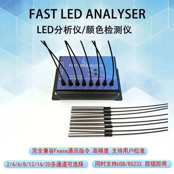 High-Precision Calibratable LED Analyzer/Tester | for FEASA Protocol Compatible for Color Brightness Measurement