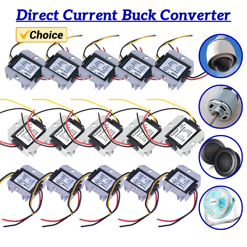 

Стабилизатор напряжения DC-DC 5-32В в 12В 3А, интеллектуальная защита, автоматическое повышение/понижение напряжения