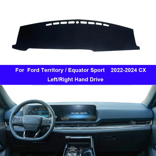 Imagen 1 del producto Cubierta de salpicadero de coche para Ford Territory/Ecuator Sport 2022-2024 CX, Protector de consola central, alfombra, parasol, accesorio