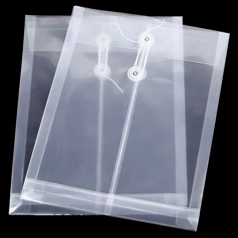 6pcs/Lot Thickened A4 File Bag Transparent Test Paper Storage Office Holder Pouch Desk Organizer Stationery Document Waterproof