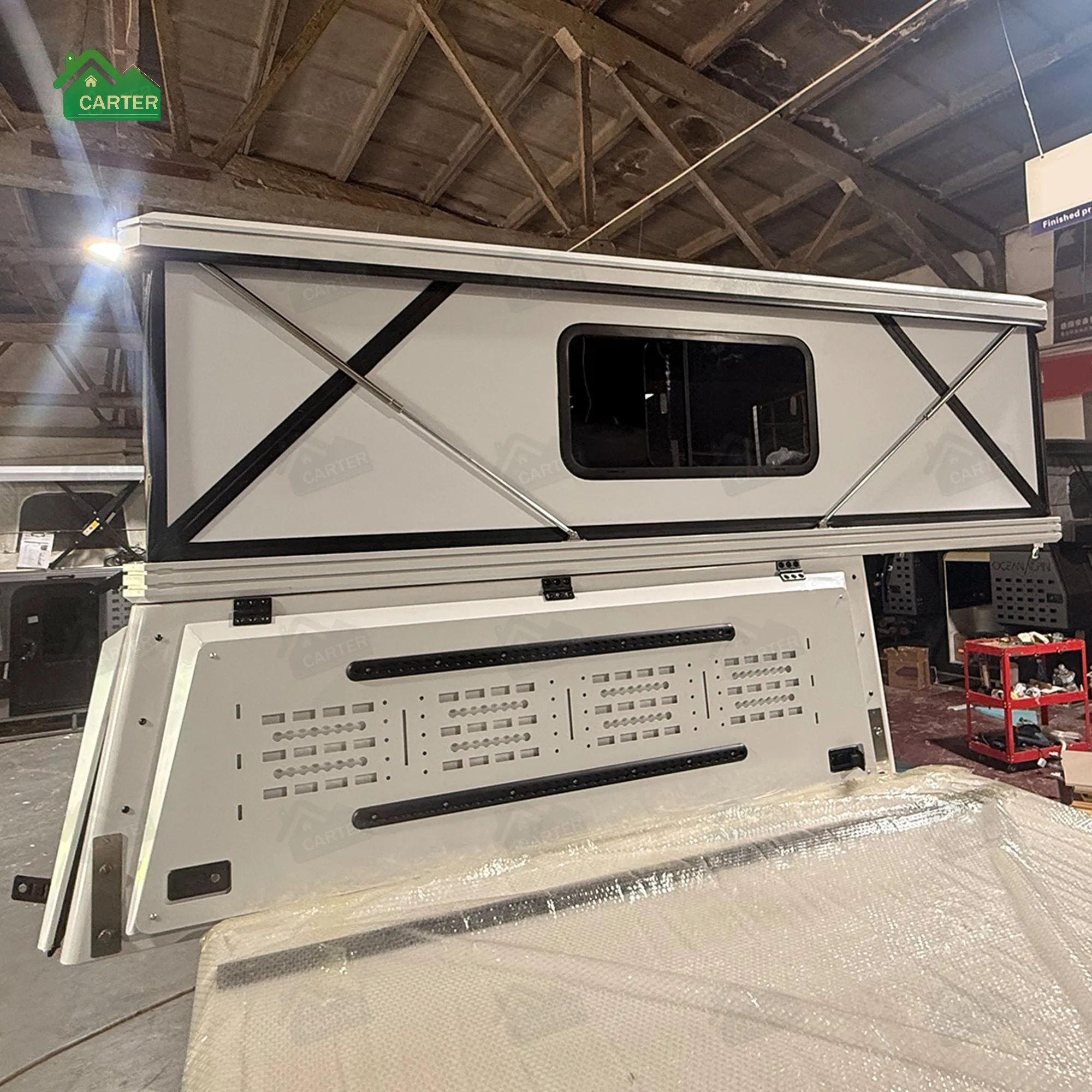 Carter Quian Hard Side Truck pop up Campers X Hinge Rooftop Tent Camper Module for Pickup Hard Shell Roof Top Tent for Sale