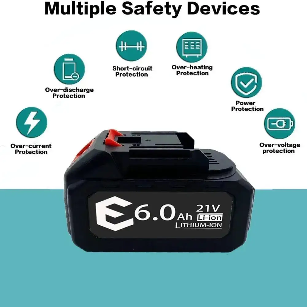21v makita 3ah electric tool 6AH 9AH high-power durable lithium battery,for Makita 21V electric tool high voltage water gun