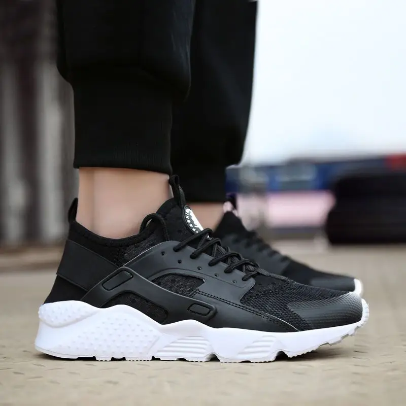 

Men Jogging Shoes Unisex Chunky Non-slip Sneakers black Brand Ultra-light Mesh Breathable Casual Shoes for MenLarge Size 35-47