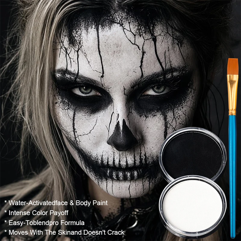 3-teiliges Schwarz-Weiß-Rot Wa – Cosplay Prop Paint Bewertung und Preis