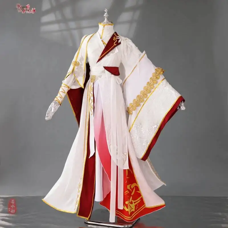 

Xie Antiquities White Lian Red Хэллоуин Cos Косплей Древний Костюм Wuxia Новый Китайский Стиль Небесный Бог Blesses The People