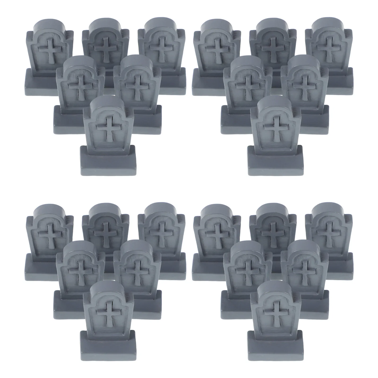 

24Pcs Mini Plastic Tombstones Halloween Decoration Realistic Miniature Gravestones Fairy Garden Bonsai Supplies
