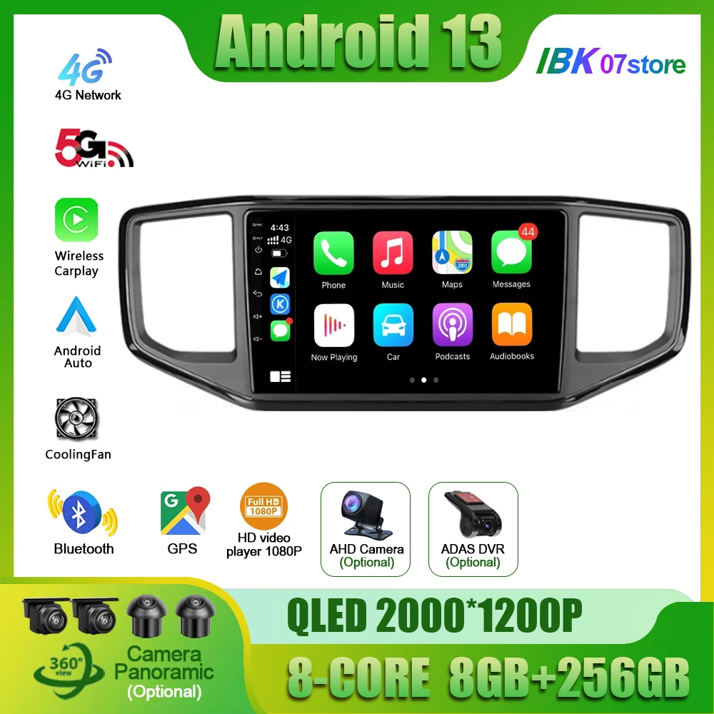 

Android 13 Carplay For Volkswagen Amarok 1 2016 - 2020 Navigation GPS Wireless Auto Car Stereo Radio Multimedia 4G Wifi NO 2DIN