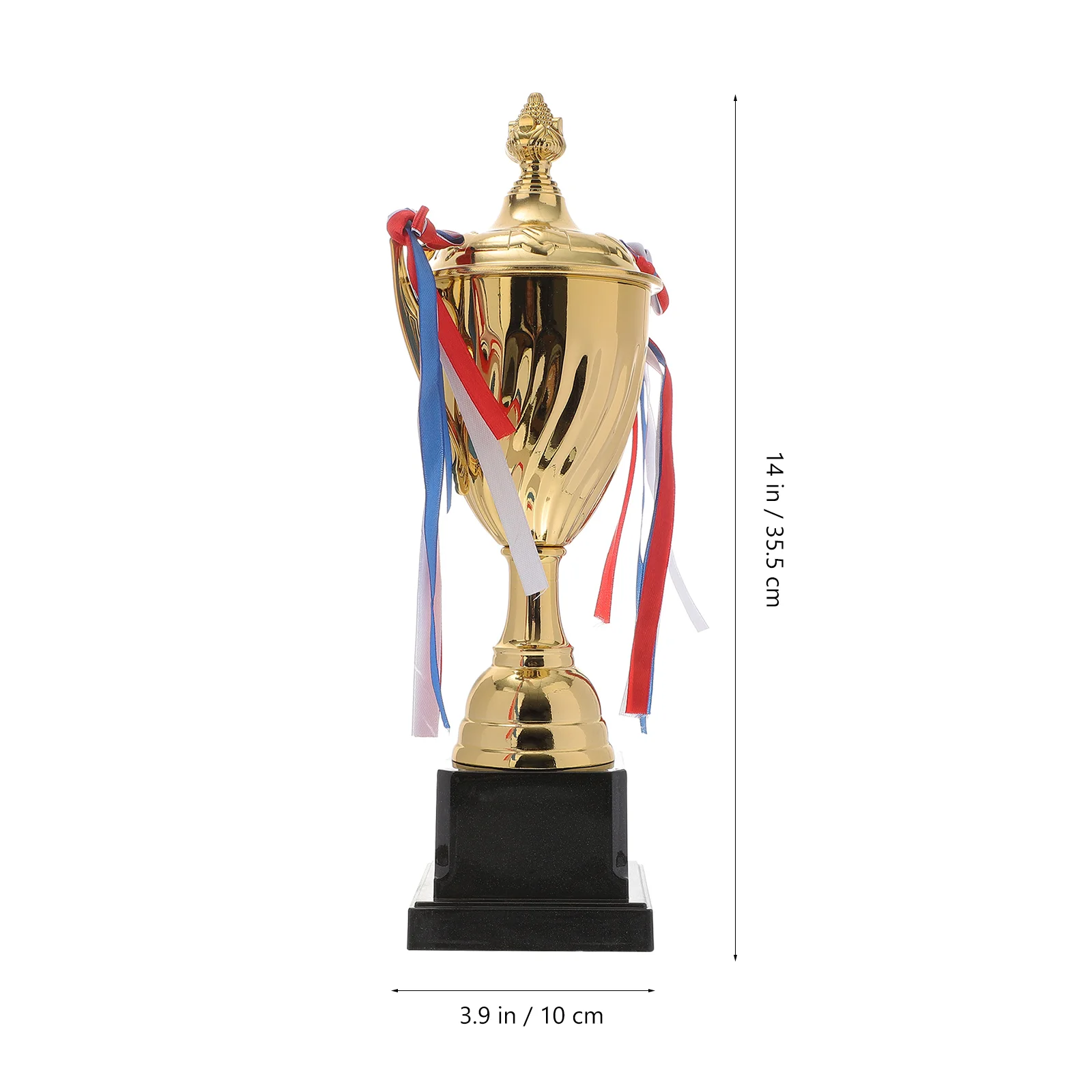 1PC Sports Match Trophy Competitive Metal Trophy School Tournament Honor Trophy(29cm) game trophy basketball trophy