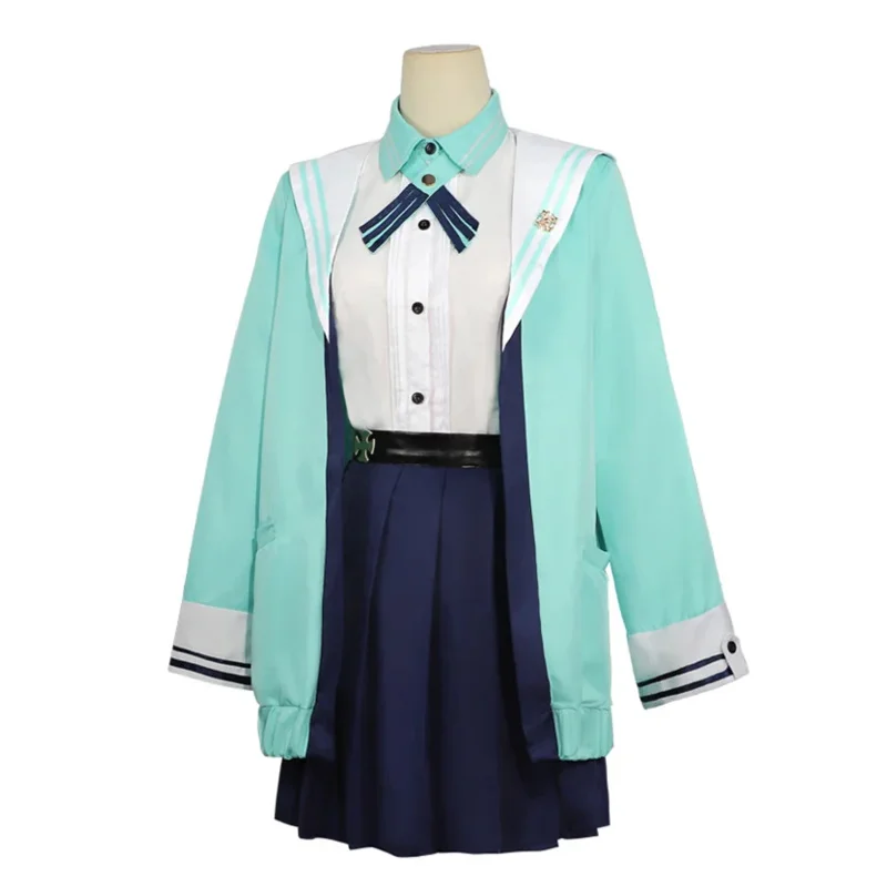 Косплей Костюм из сахарозы, парик, костюм Genshin, ударопрочные костюмы для Хэллоуина, Женская милая форма JK для студентов