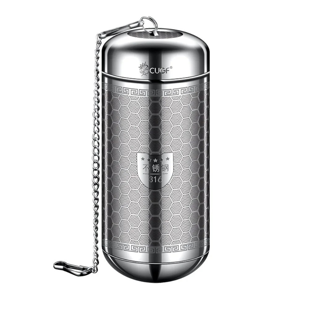 Fine Mesh Tea Infuser Quality Teaware 316 Stainless Steel Coffee Filter with Extended Chain Hook Tea Strainer Kitchen