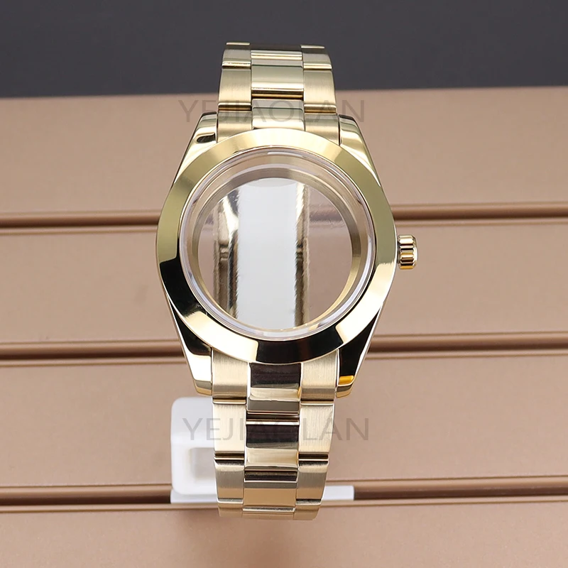 

Gold 36mm 40mm Watch Case Watchband For Air King Seiko Nh34 Nh35 Nh36 Nh38 Miyota 8215 Movement 28.5mm Dial Oyster Perpetual