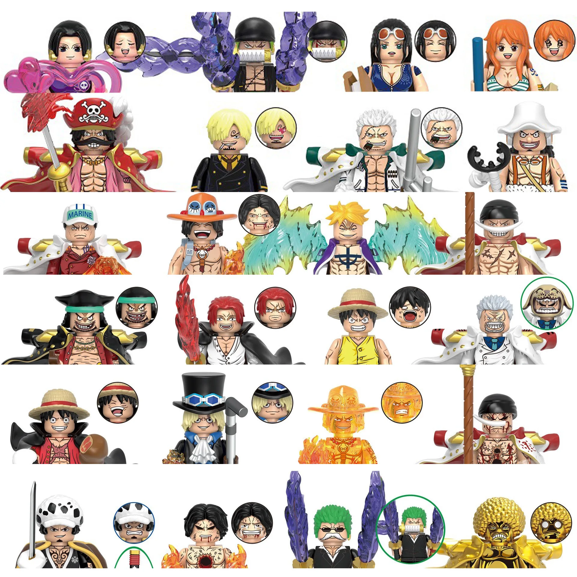 

X0353 X0355 X0356 Japanese Cartoon Series Character Anime Action Doll Model Children's Toy for Boys Gifts