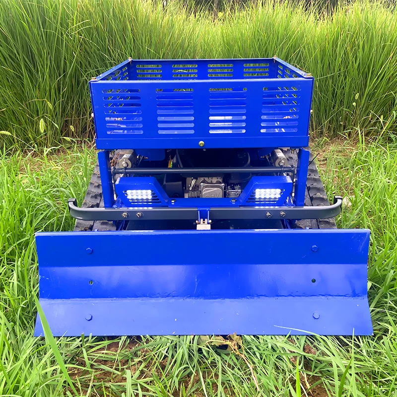 

Customized High Quality Approve Crawler Brush Cutter for Agriculture Lawn Mower with storage rack
