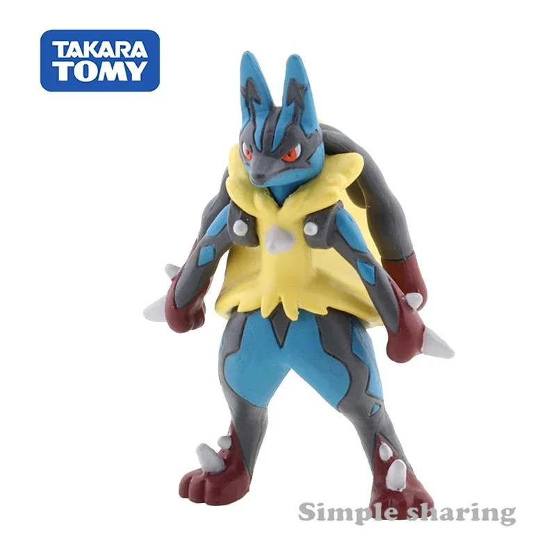 Takara Tomy Pokemon Moncolle MS-52 Mega Lucario -EX Figure Monster Collection Character Kids Xmas Gift Toys for Boys