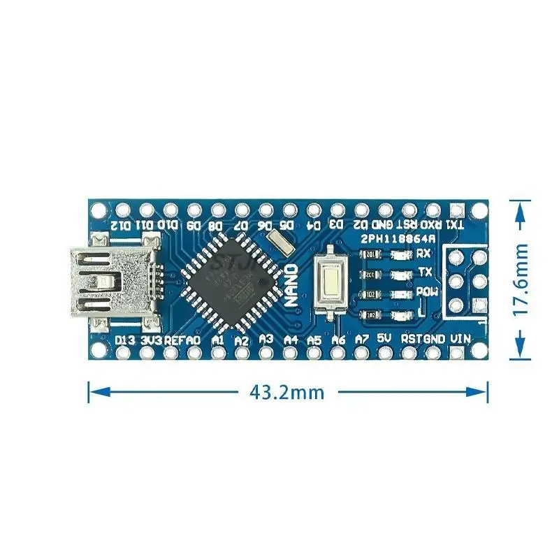 ミニUSBマイクロコントローラーボード,arduino,nano,v3.0,atmega328p,ch340g,5v,16m,nano,328p