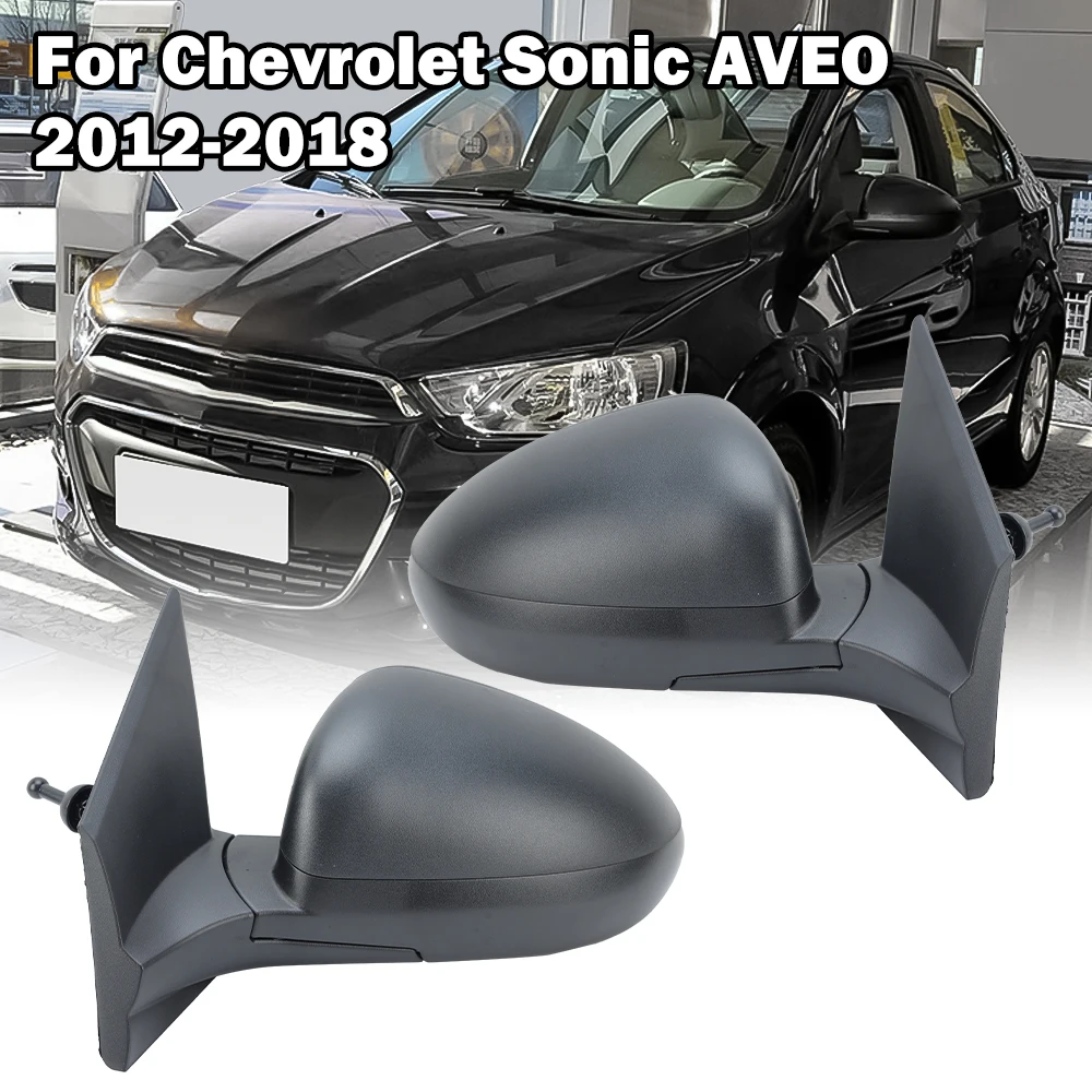 

Rearview Wing Mirror Assembly For Chevrolet Avio Sonic 2012-2018 Textured Black Fully Manual Folding Side Mirror Car Accessories