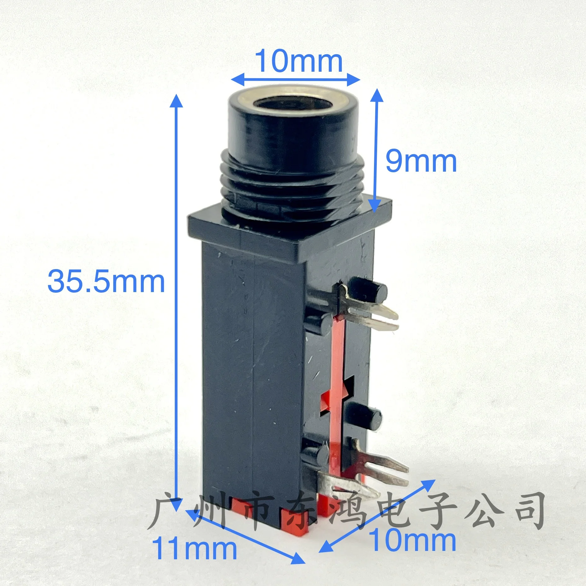 1 pcs 6.35MM headphone socket 6.35-309-3P white port two-channel three-pin power amplifier socket microphone socket