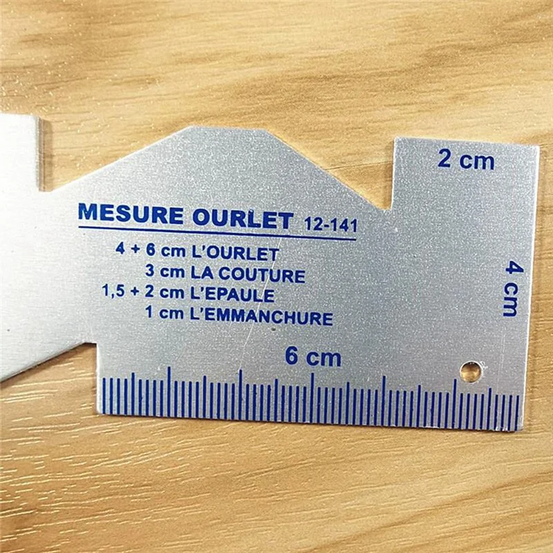 Precision Seam Measuring Gauge Metal Quilting Tailor Ruler Template Sewing Ruler For DIY Patchwork Quilting