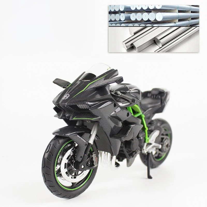 Maisto 1/12 Kawasaki H2R Ninja Assembled Version Motorcycle Model Toy Vehicle Collection Shork-Absorber Off Road Autocycle Toy