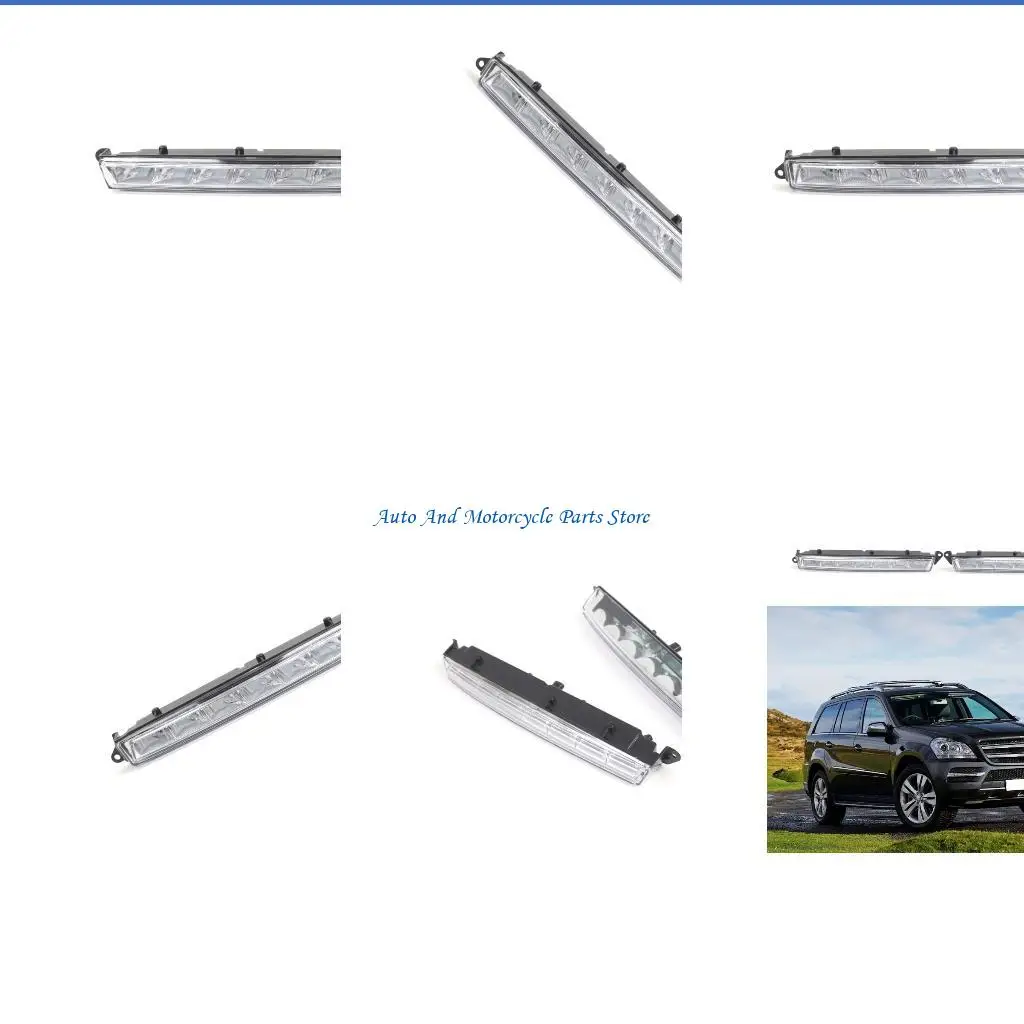 

P9FD Car DRL LED Daytime Running Light Fog Lamp For X166 X164 GL350 GL500 GL550 Auto Day Light
