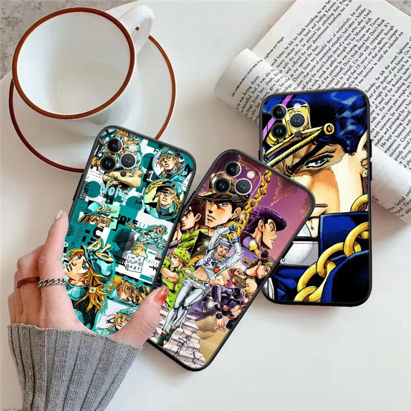 JoJos Bizarre Adventure New High-End Cell Phones Case for iPhone 16 15 14 13 12 Pro Max Plus Mini