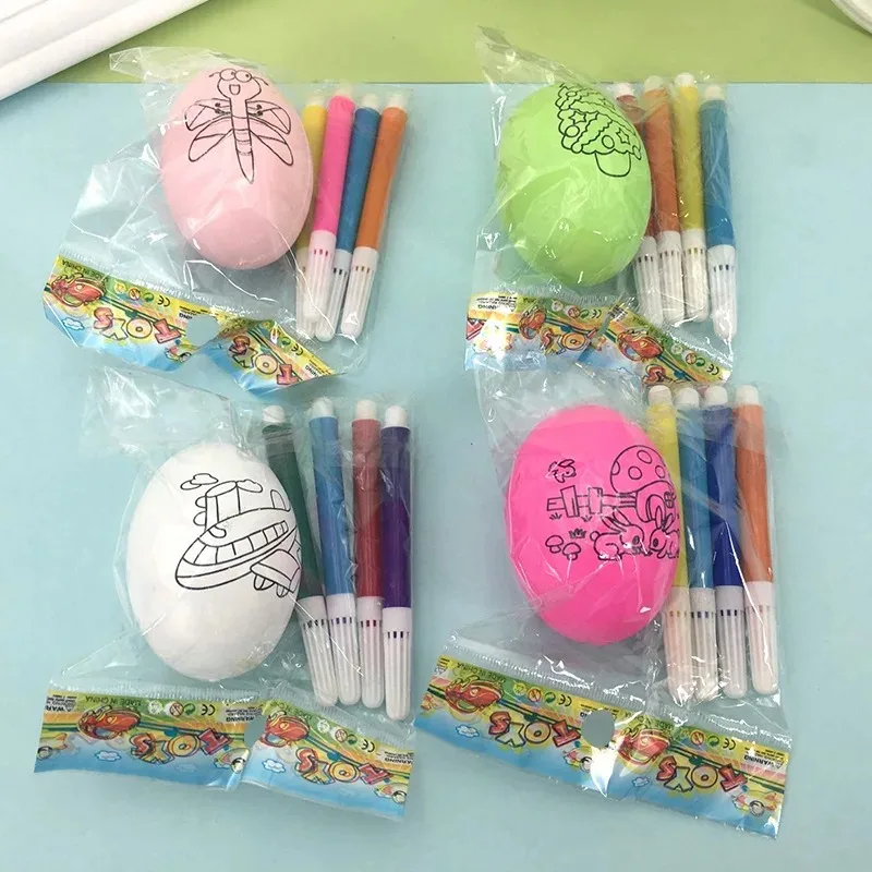 DIY Painting Easter Eggs with Paint Pen Easter Eggs Painting Kit Easter Egg Coloring Craft Kit for Easter Theme Party