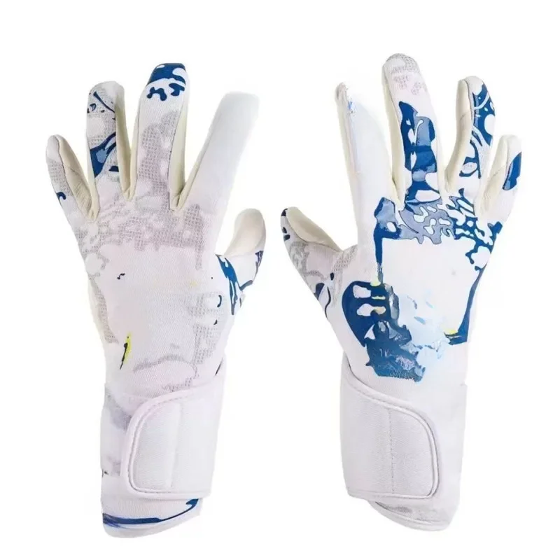 New Latex Goalkeeper Gloves Thickened Football Professional Protection Adults Teenager Goalkeeper Soccer Goalie Gloves 2024