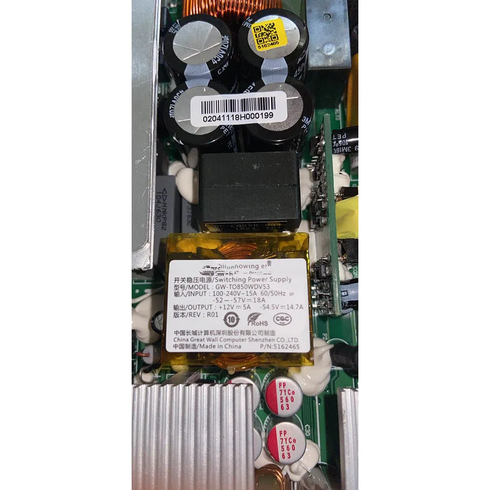 

For Great Wail GW-TO850WDVS3 Switch Power Board 850W POE