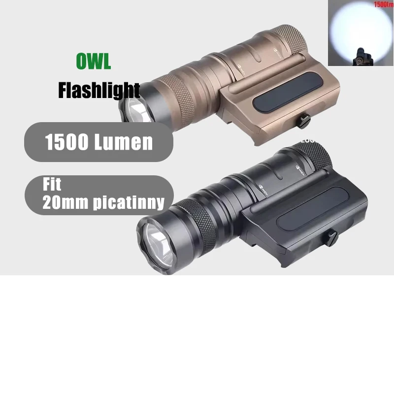 

Modularity Weapon Light OWL-HI Strobe LED High Power 1500 Lumens White Light Tactical CD OWL Flashlight Optimizing Weapon Light