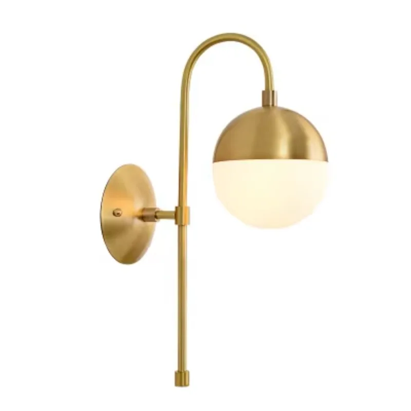 

Hotel aisle lamp bronze glass wall lamp Nordic modern style corridor home wall lamp