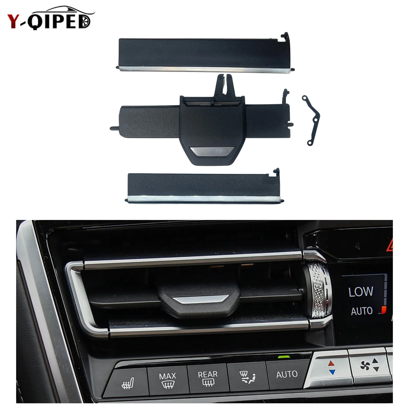 Front Middle Air Conditioner Outlet Vent for BMW 8 Series G14 G15 G16 F91 F92 Control Pick Clip Intermediate Blade Repair Kit