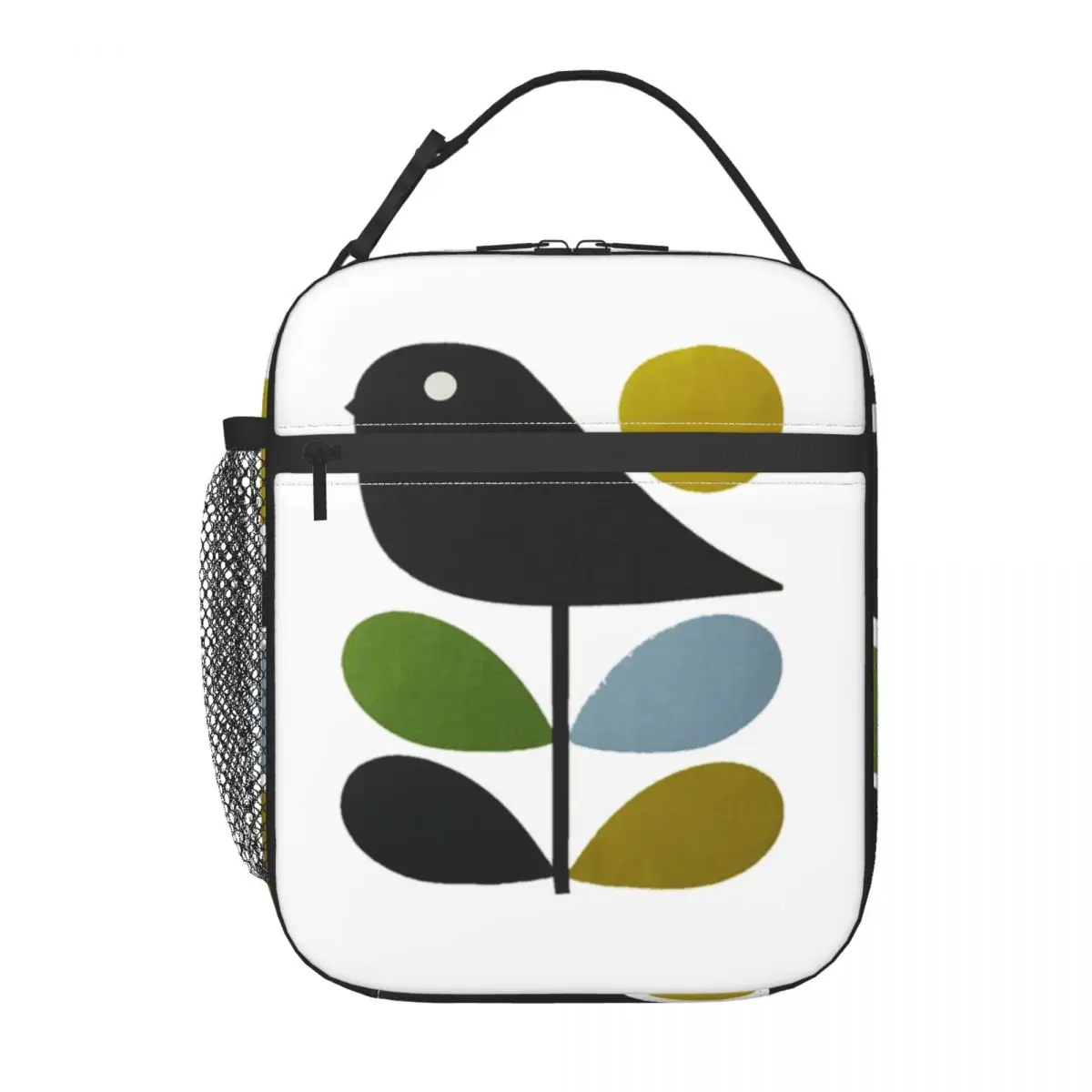 Orla Kiely Stem Bird Insulated Lunch Bag for Women Resuable Scandinavian Flower Geometric Cooler Thermal Bento Box Work School