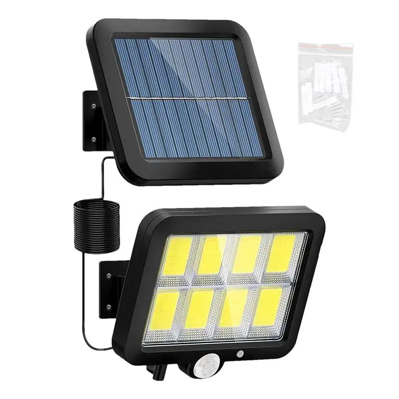 Solar Street Light Outdoor Waterproof Bright LED Street Light 300LM 3 Modes Motion Sensor Outdoor Lights For Outside Garden Yard