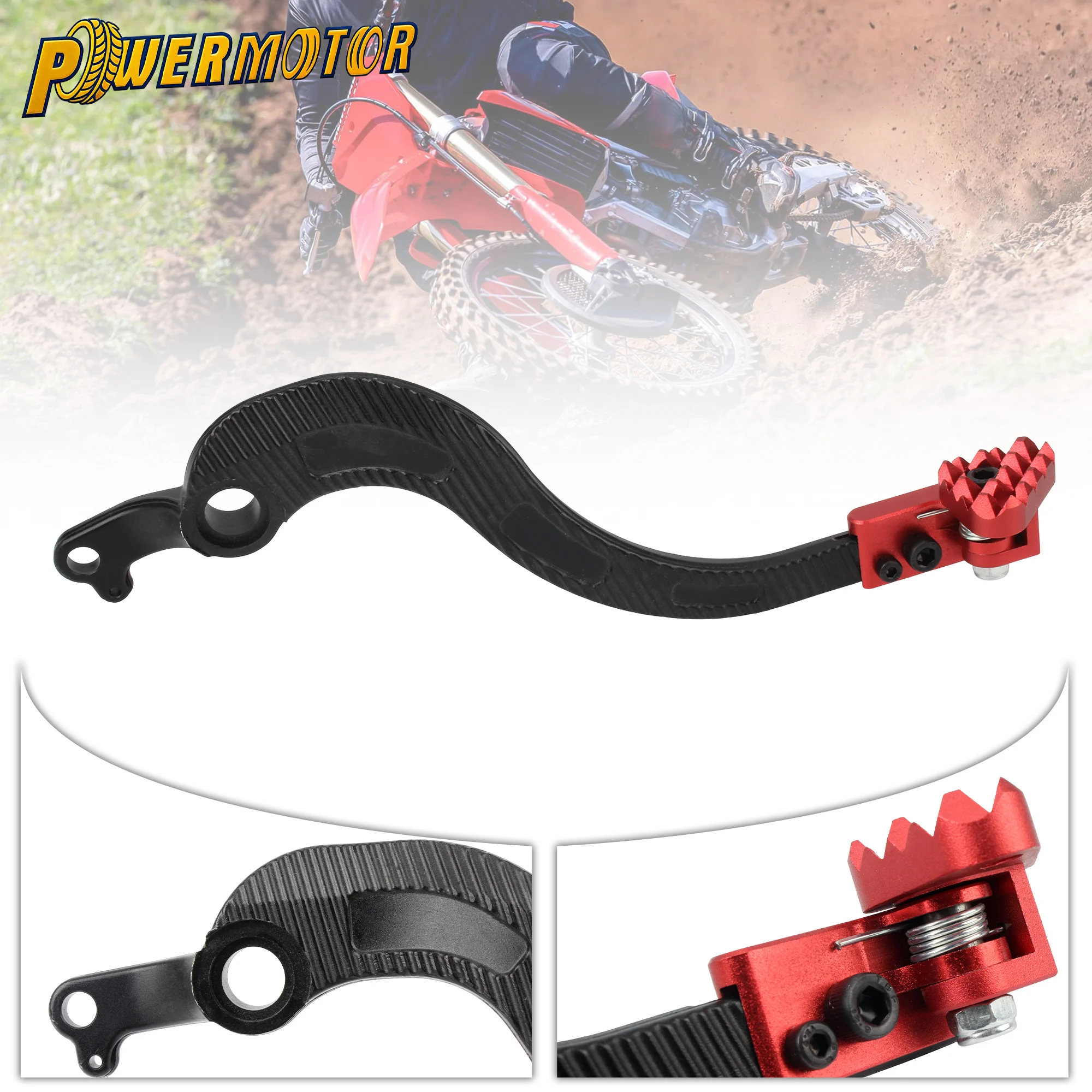 

For Honda CRF250X Motorcycle Rear Brake Pedal Lever Rear CNC Aluminum CRF450X CRF 250X 450X 2005-2017 Motocross Accessories