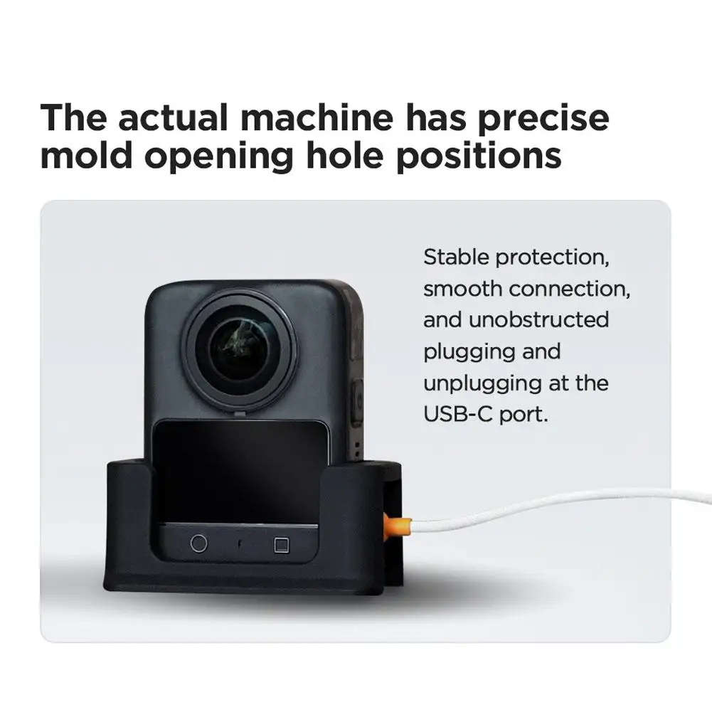 Silicone Desktop Base For DJI Osmo 360 Panoramic Camera Fixed Anti-slip Holder Scratch-resistant Protective Shooting Accessories