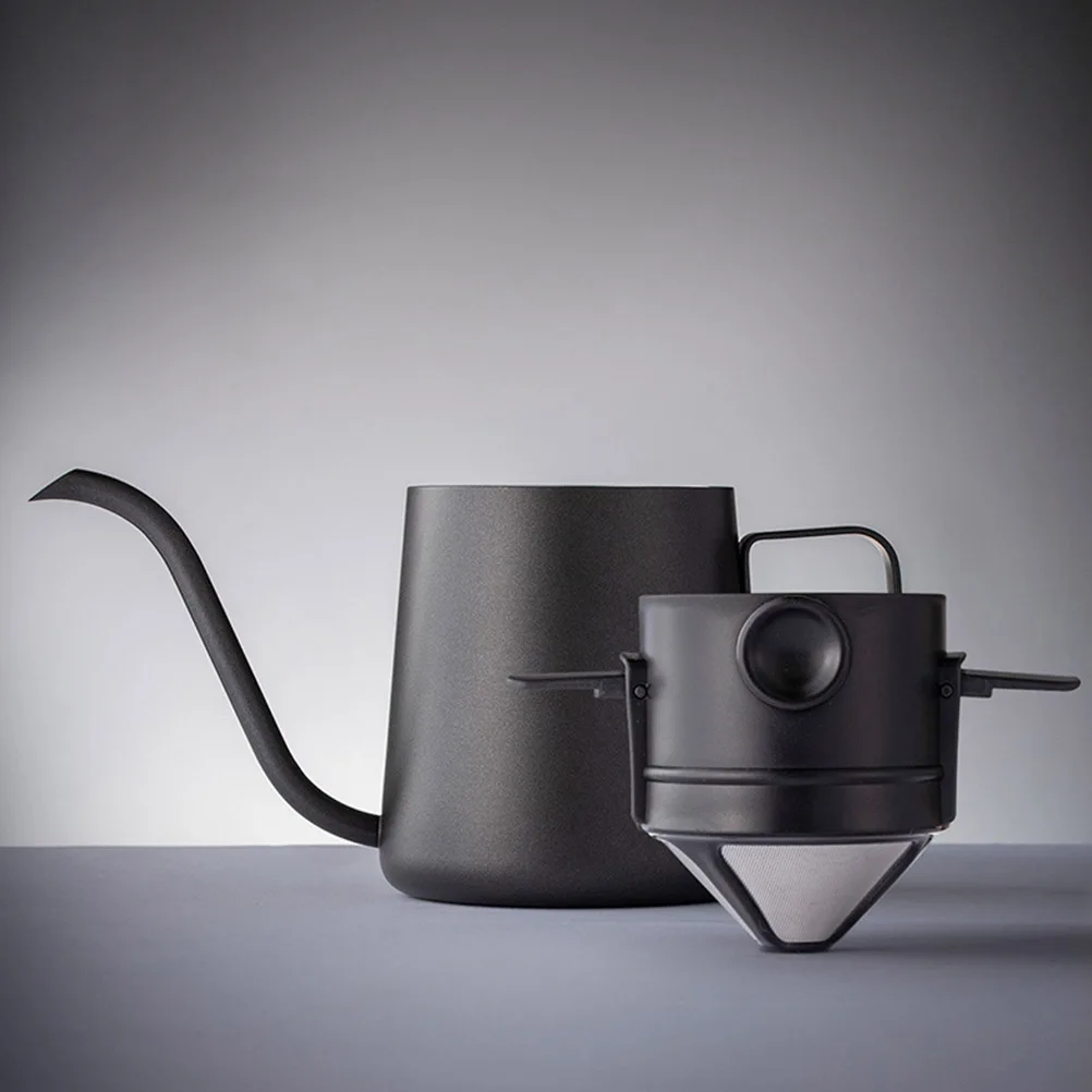 

1Pcs Stainless Steel Coffee Filter Dripper Manual Reusable Ultra Fine Metal Wire ABS Resin Oil Resistance