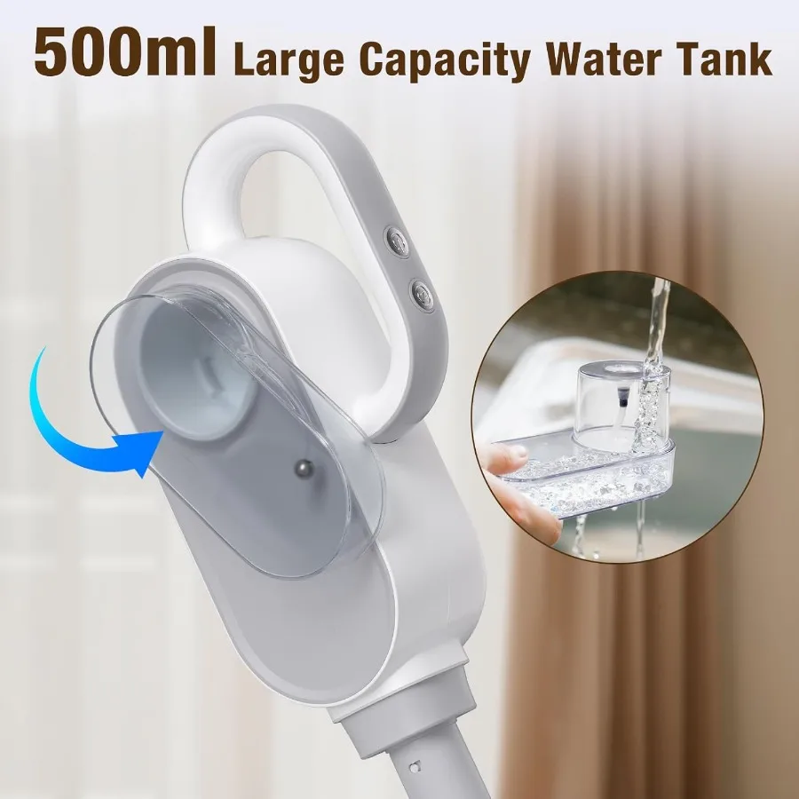 Mop parowy 13w1, mocny ręczny odkurzacz parowy z 13 akcesoriami, zbiornik na wodę 500 ml, odpinany kabel zasilający 7 metrów, odłączane mopy parowe.