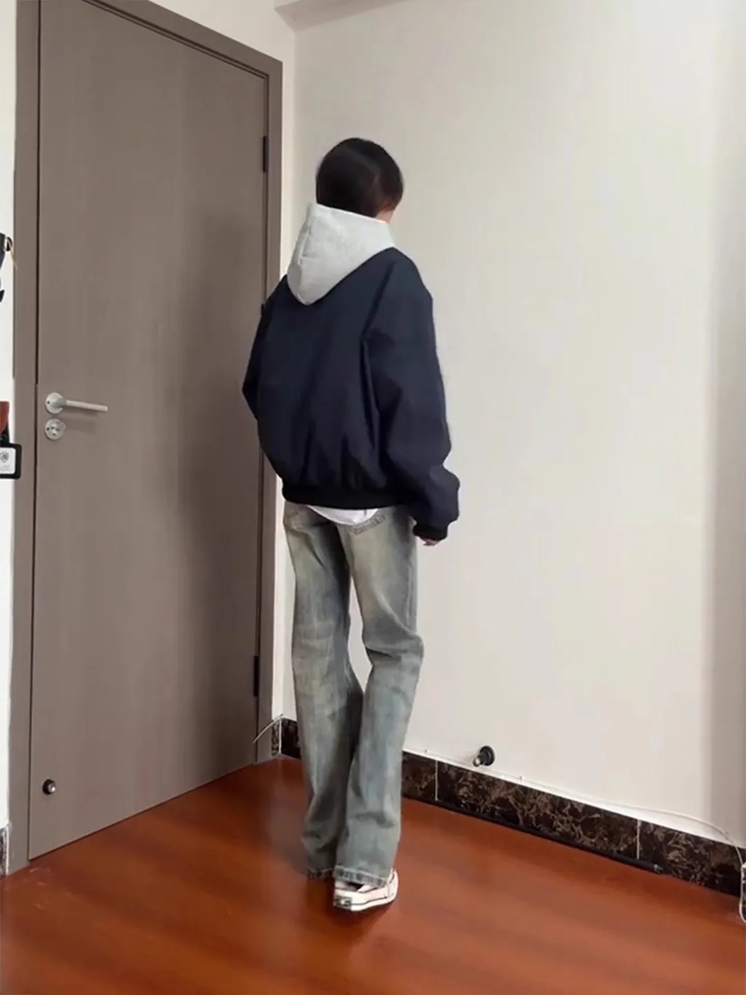 

Утепленные джинсы с флисовой подкладкой для мужчин и женщин, осенне-зимние теплые брюки, расклешенные брюки в американском стиле, удлиняющие ноги